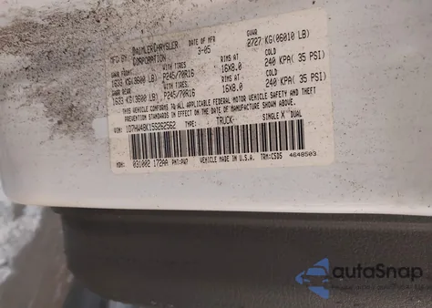 2005 Dodge Dakota Slt from USA, damaged, VIN 1D7HW48K15S262562